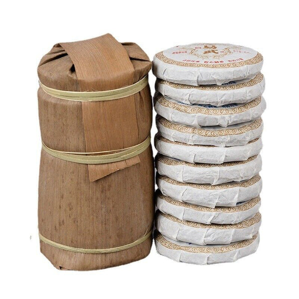 50g Yiwu Ripe Cake Yunnan Tea Yiwu Tea District Pu'er Tea Orchid Fragrance