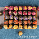 500gYunnan Puerh Tea,Handmade Raw Tea Dragon Balls Flower Tea Balls Dragon Balls