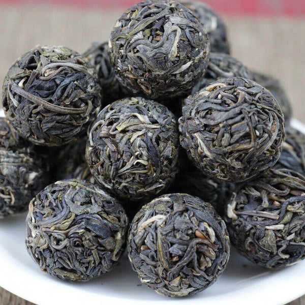 Dragon Pearl Tea Raw Pu-erh Tea White Moonlight White DianhuoTea From 10 pcs.