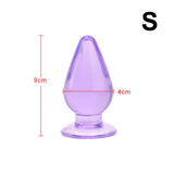 3pcs/Set Big Large Jelly Anal Buttplugs Dildos W/ Strong Suction Cup Unisex