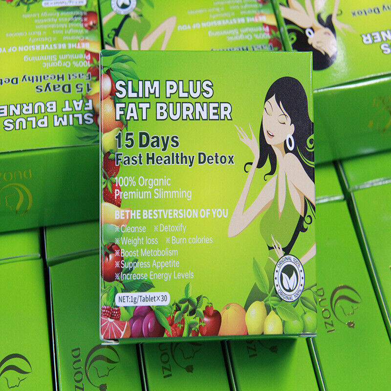 SLIM PLUS Fat Burner Detox Tablets Glutathione & Turmeric 30 Tablets Main image