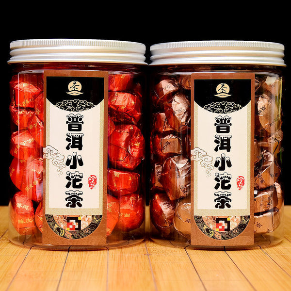 Pu'er Ripe Tea Mini Tuocha Glutinous Rice Flavor Yunnan Menghai Tangerine Peel