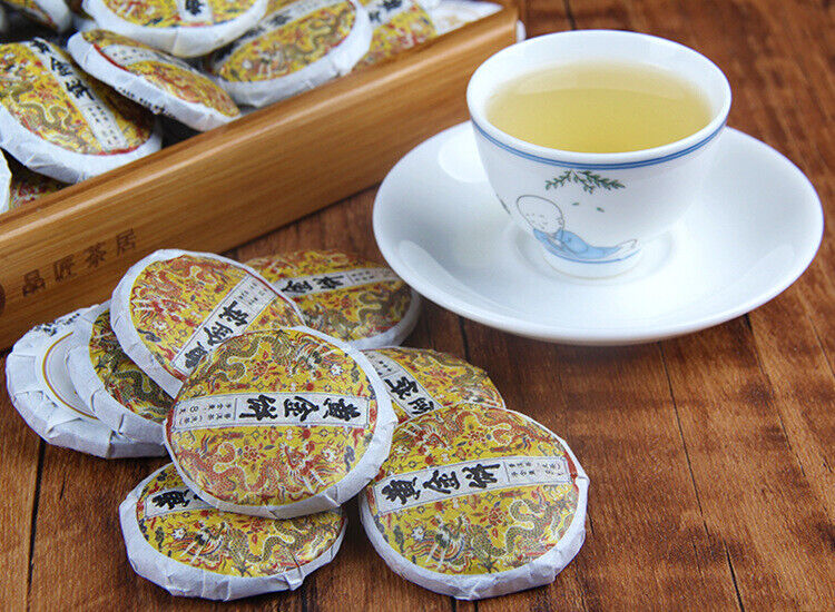 Spring Tea Ancient Tree Gold Cake Gold A Pu'er Tea Raw Tea Mini Small Cake Tea