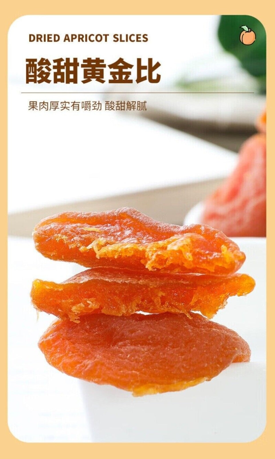 Natural Dried Red Apricots Sweet Sour Healthy Snack for Moms Energy Bites