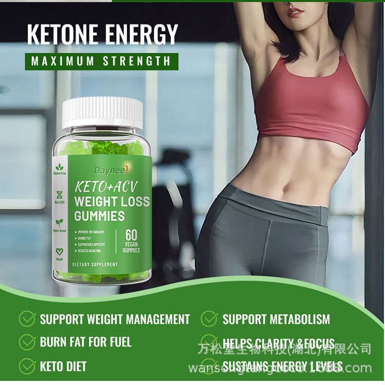 KETO+ACV weight loss Gummies slimming product burns fat