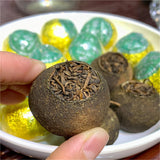 Xinhui Raw Sun-dried Xiaoqingkang Chen Pi Palace Golden Bud Puerh Ripe Tea 500g