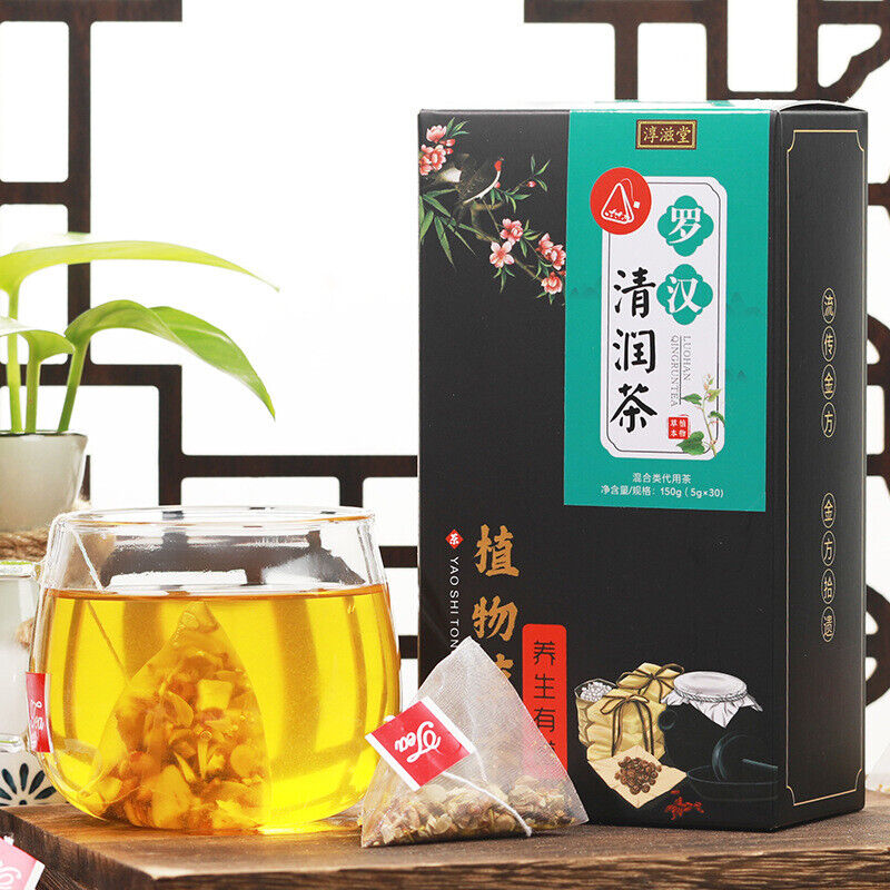 150G Luo Han Qing Run tea licorice geranium jujube health Qing Run Luo Han