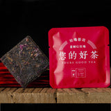 Puerh Tea Thinly Sliced Ripe Tea Rose Panax Ginseng Flower Icelandic Tea 160G