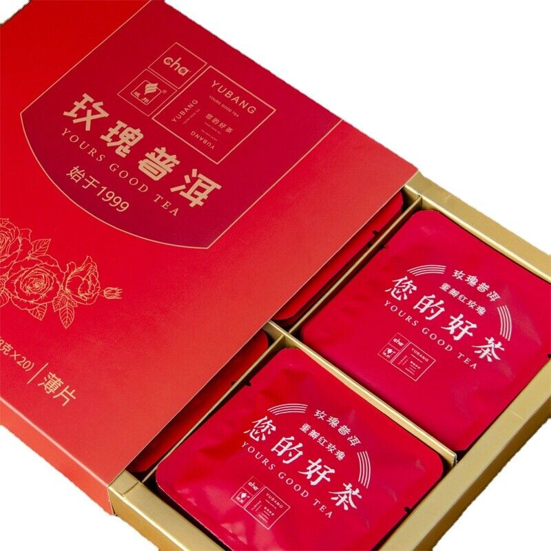 Puerh Tea Thinly Sliced Ripe Tea Rose Panax Ginseng Flower Icelandic Tea 160G Main image