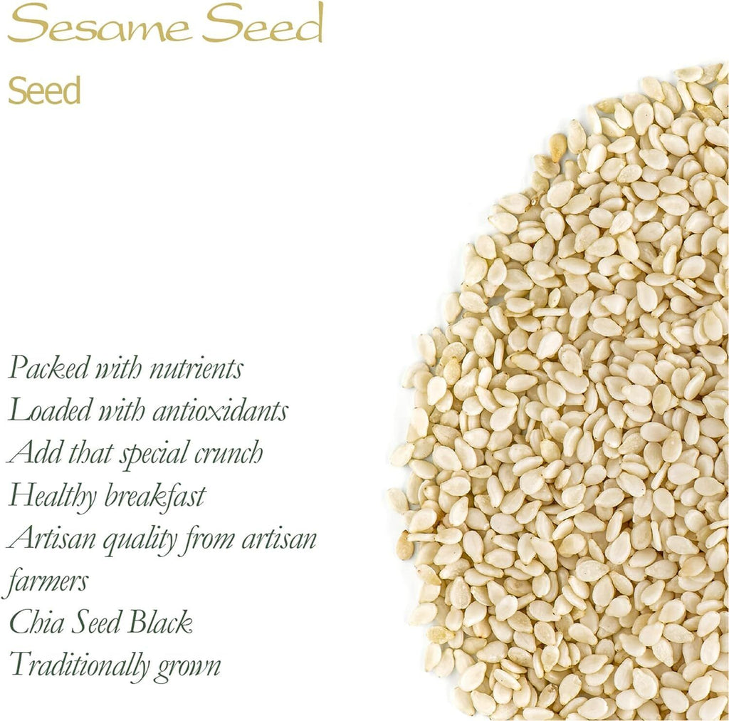 Sesame Seed White Organic Quality - Raw and Shelless 200g