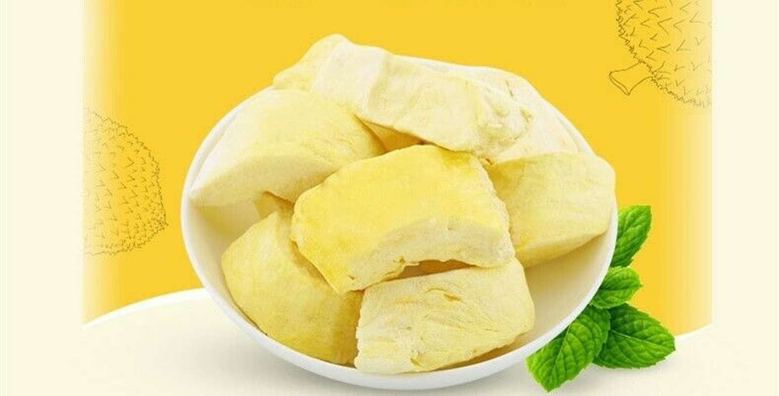 30g Loaded Lyophilized Golden Pillow Durian Dry Dried Fruit Bagged Crisp Snack Secondary image