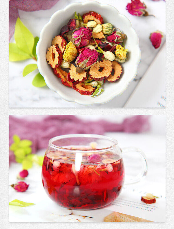 Rose Luoshen Wholesale Flower Tea Chrysanthemum Red Date Sliced Flower Tea