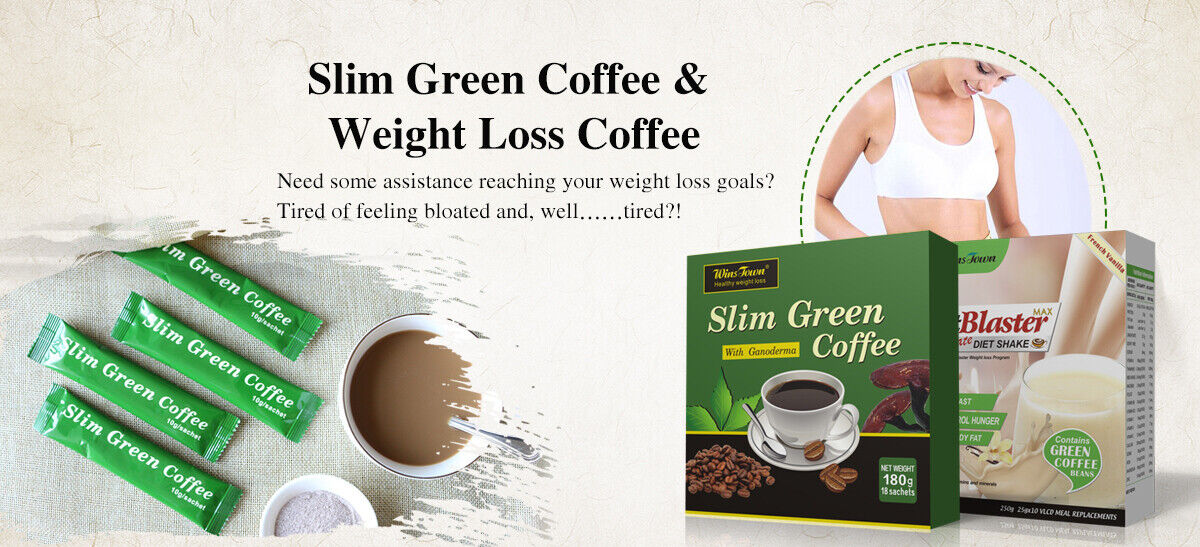 Slim Green Coffee Lose Weight Burning Fat Weight Loss Fat Burner 10g*18 sachet
