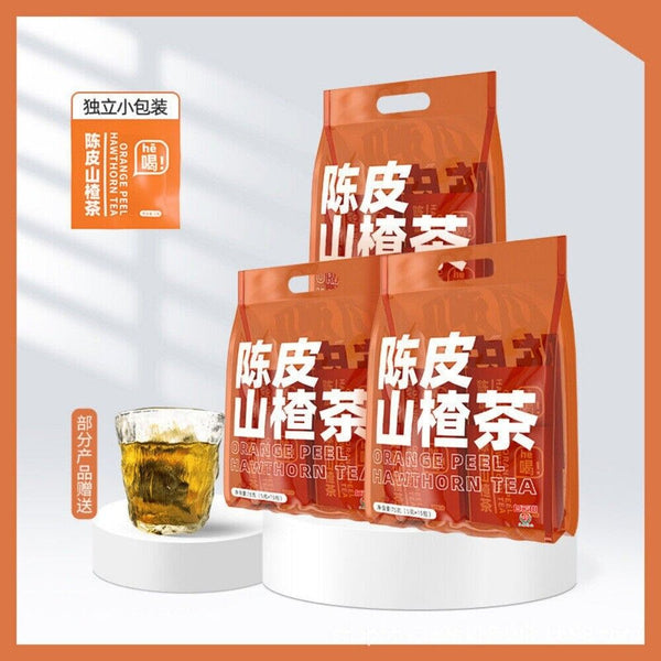 Tangerine Peel Hawthorn Tea Bags Digestive Support Heart Health Herbal Detox