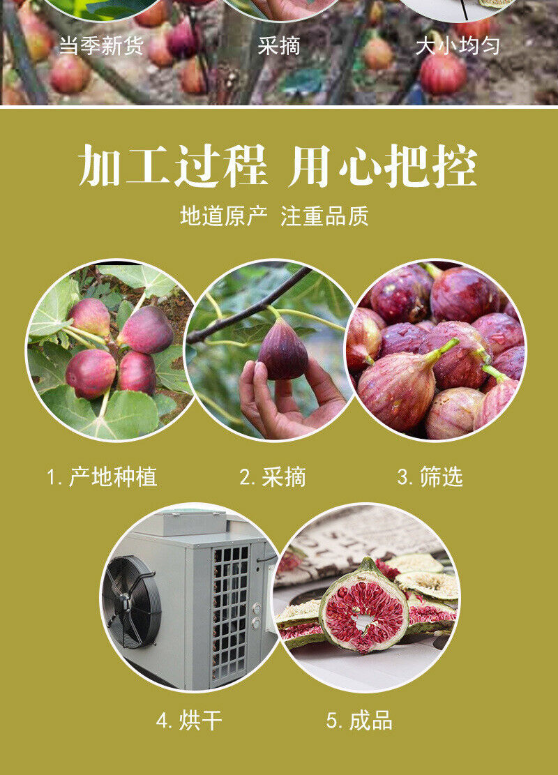 Bulk Dried Common Fig New Stock Fig Slice Flower Tea Ficus Carica Powder 500g