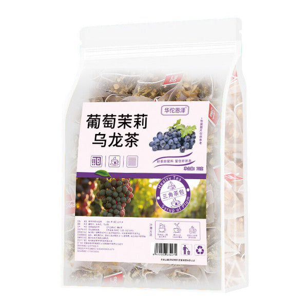 Grape Jasmine Oolong Tea 75g/bag Cold Brew Tea Flower Fruit No-boil Brew Tea Bag