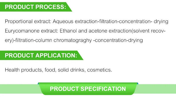 100% Natural Plant Extract Tong*k  Extract  Ali 1% 2% 3% Eurycomanone 500/1000g