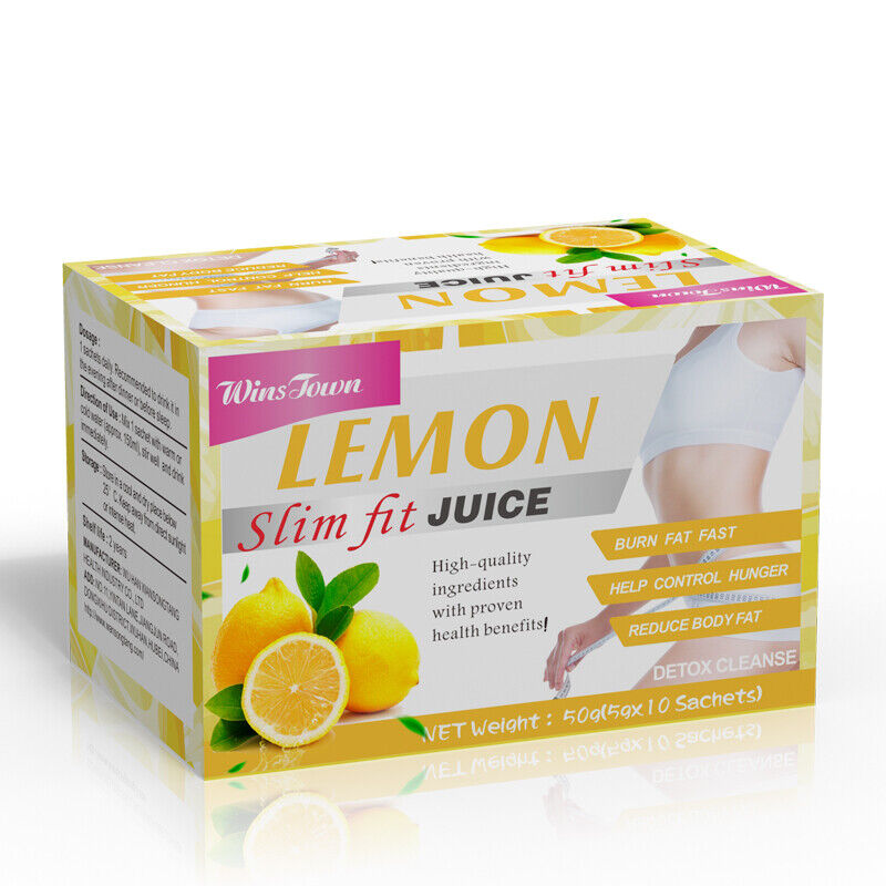 Flat Tummy Fit Lemon Juice Weight Loss Fat Blaster Instant Juice 5g*10 bags