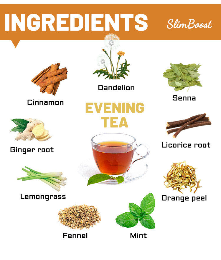Slim Tea Boost Detox Daytime and Evening Tea for Keto Diet Weight Loss