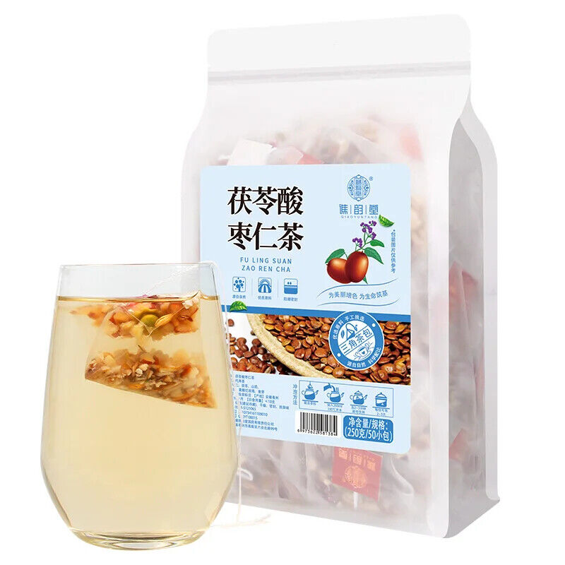 Poria Spinosae Seed Tea Lily Yam Poria Cocos Sour Jujube Kernel Herbal Tea 250g Main image