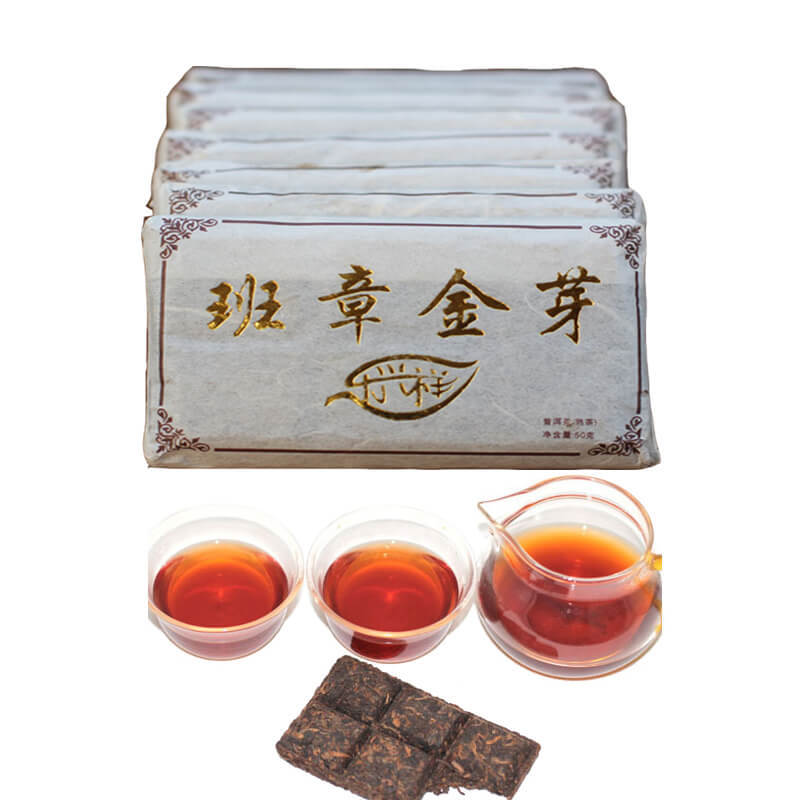 50g Top Quality Chinese Ripe Puerh Tea Brick Shu Puer Yunnan Pu'er Tea Black Tea Main image