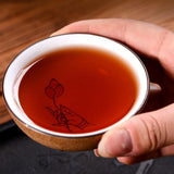 357g  Aged Fragrant Grade Early Spring Tea Yunnan Ripe Pu-erh Tea Qizi Cake