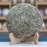 357g white hair silver needle Yunnan ancient tree tea cake moonlight white tea