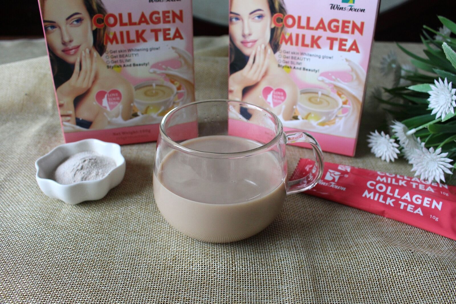 Collagen Tea Beauty Instant Collagen Powder Nutritional Supplement 10g ...