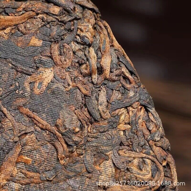 Yunnan Seven Zi Cakes Golden Bud Traditional Craft Puerh Ripe Tea Cake Tea 357g Secondary image