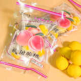 Yellow Candied Fruit Snack for Throat Relief Sweet & Sour Crisp Peaches