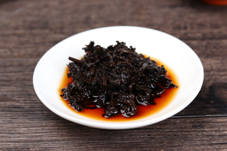 250g Dry Storage Ripe Tea Menghai Golden Bud Mellow Golden Aged Pu'er Ripe Tea