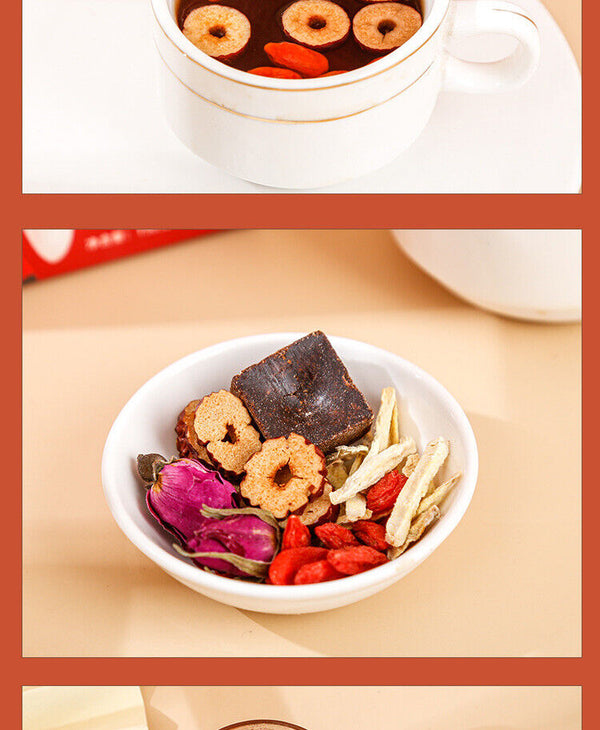 Brown Sugar Ginger Tea Red Dates Longan Goji Ginger Herbal Tea Bags
