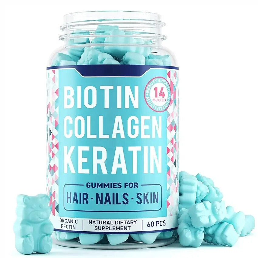 Vegan Gummy Hair Skin Nails Multivitamin Supplement Biotin Gummies Secondary image