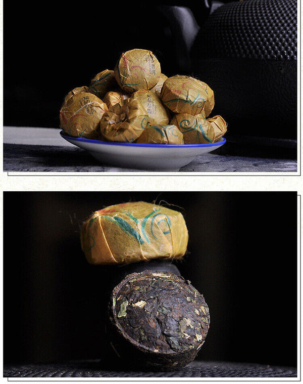 Mini Tuo Tea Yunnan Puerh Tea Glutinous Fragrance Ripe Tuo Tea 500g/1.1lb