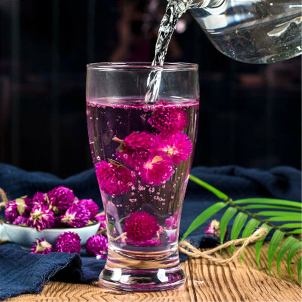 Weißer Tee Gomphrena Globosa Flower Tea Blumentee Kräutertee Drink Food