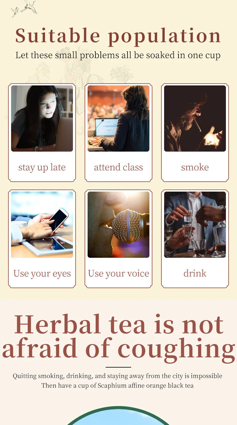 Scaphium Affine Orange Black Tea Healthy Herb Tea Bag 120g