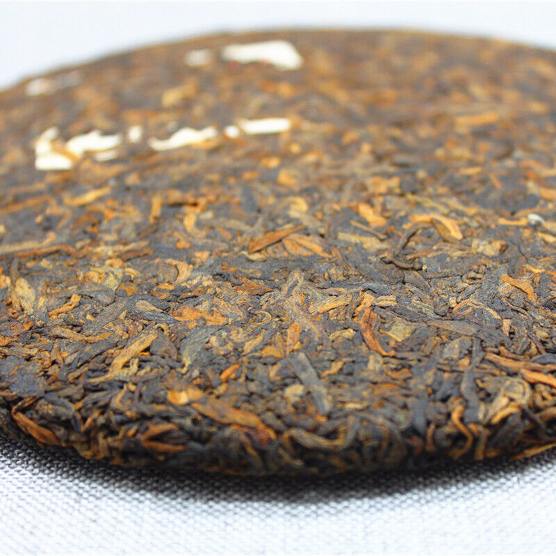 High Quality 357g Yunnan Pu'er Tea Golden Bud Cake Tea Ripe Pu'er Tea