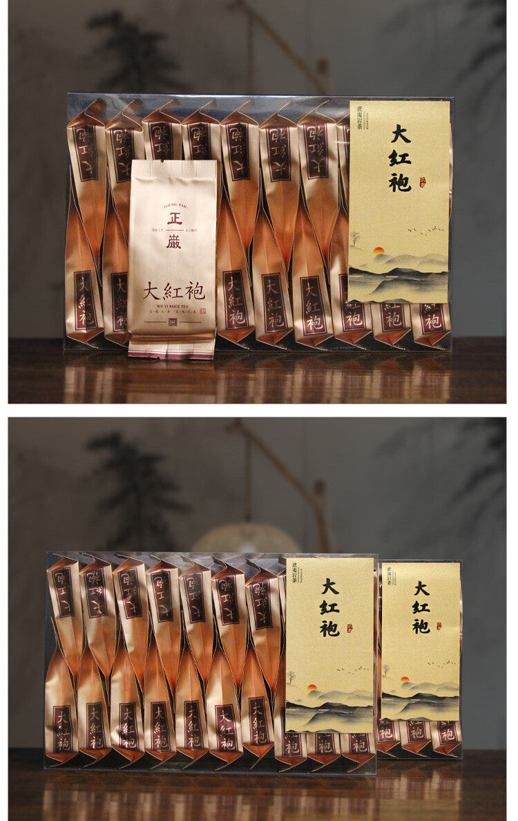 Medium Roast Loose Leaf Gift Box Chinese Rock Tea Wuyi Dahongpao Oolong Tea