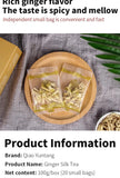 Ginger Silk Tea Healthy Herb Tea Bag 100g/3.52oz