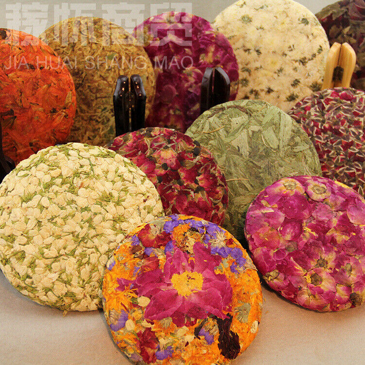 Dried Flower Tea Cake 200g Natural and Healthy Dried Flower Tea Rose Flower Cake