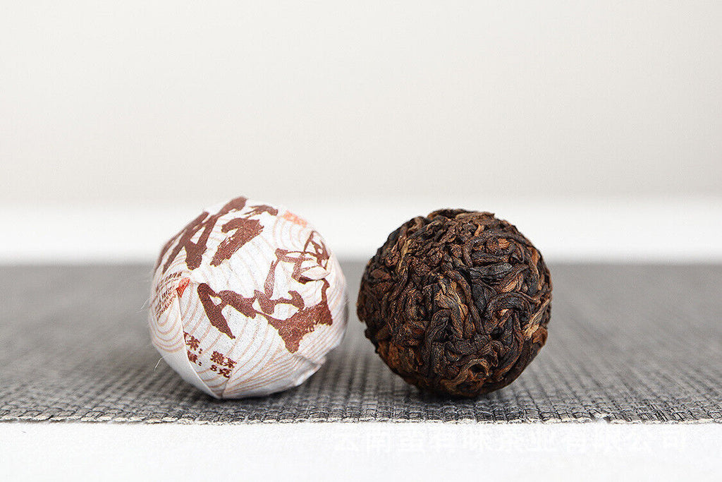 Yunnan Pu'er Tea Icelandic Ripe Dragon Pearl 8g Ripe Tea Thin Slices 500g