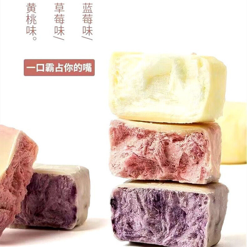 Freeze-Dried Fruit Yogurt Cubes Strawberry Blueberry Yellow Peach Snacks Main image