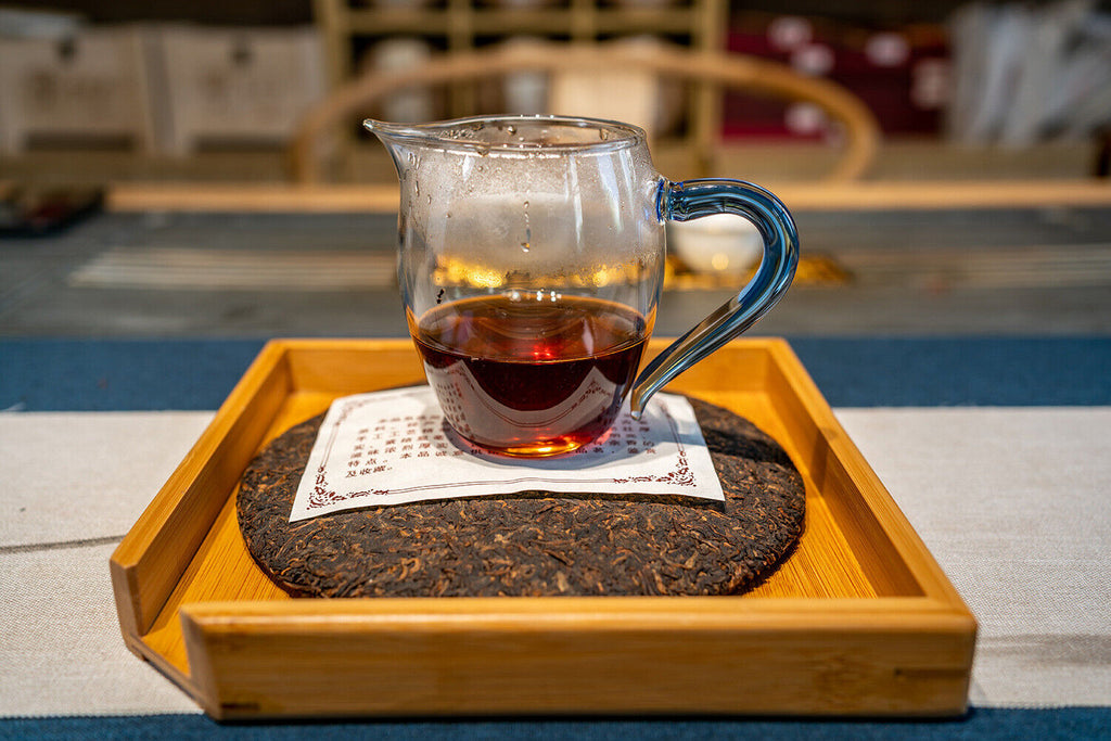 357G Old Panzhang Puerh Tea Ripe Tea Yunnan Ancient Tree Aged Ripe Puerh Tea