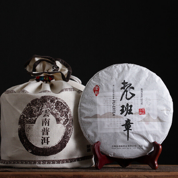 357g Yunnan Pu'er tea leaves arborvitae old tree Lao Ban Zhang raw  cake tea
