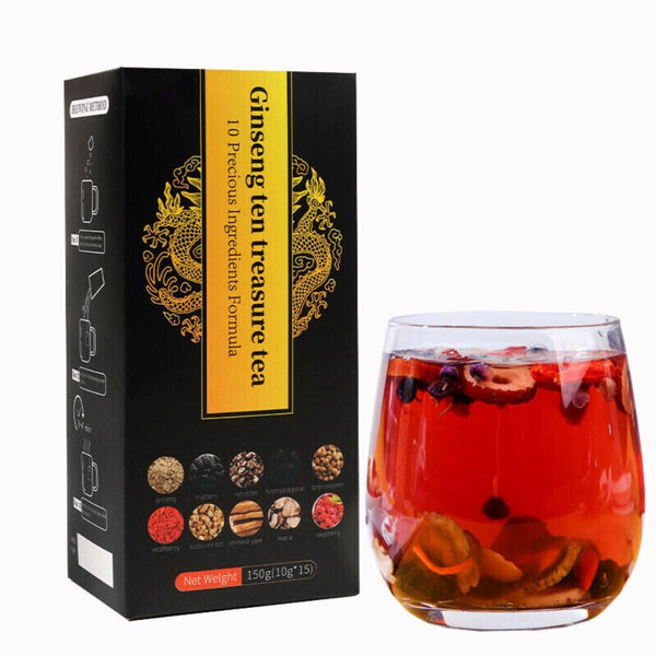 Kidney Health Tea Ginseng Ten Treasure Chinese Herbal