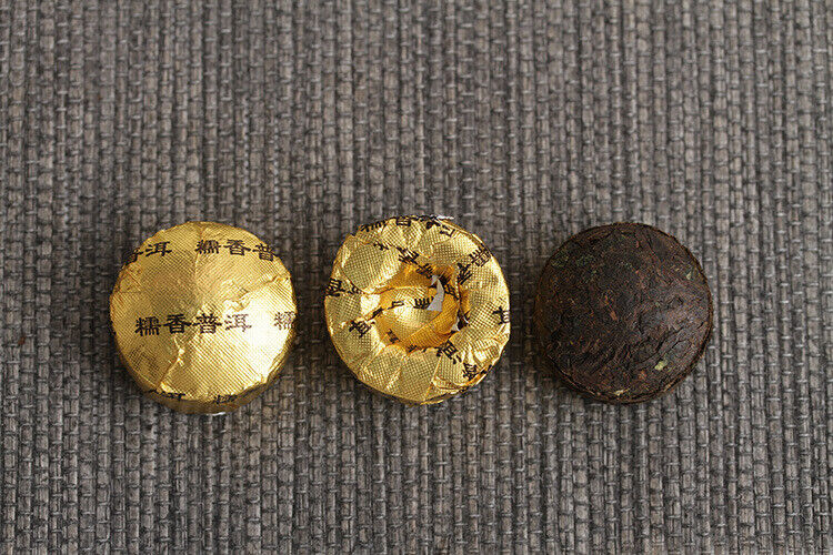 500g Pu-erh Tea Aged Pu-erh Ripe Tea Glutinous Aroma Small Golden Tuo (RX)