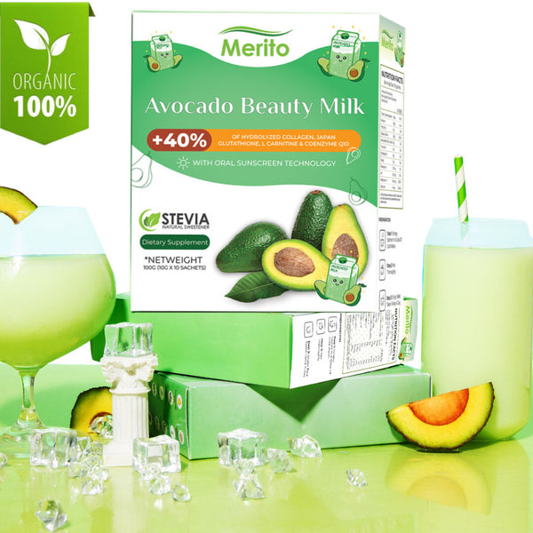 Reine Avocado Milch Grüner Saft Pulver Instant Solid Drink 10 g*10 Beutel