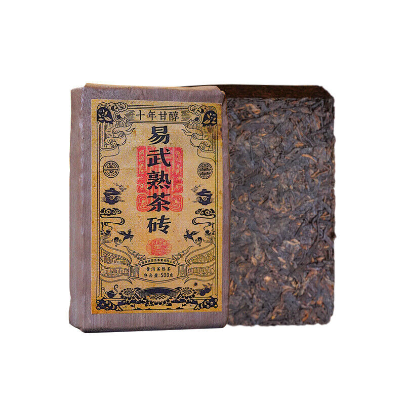 Yiwu Ripe Tea Brick 500g Yunnan Pu'er Tea Brick Healthy Drink