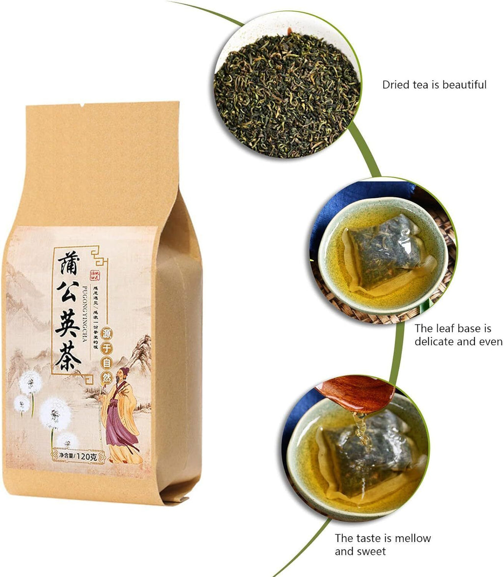 Dandelion Root Tea Portable Chinese Herbal Flowering Tea Bags 120g