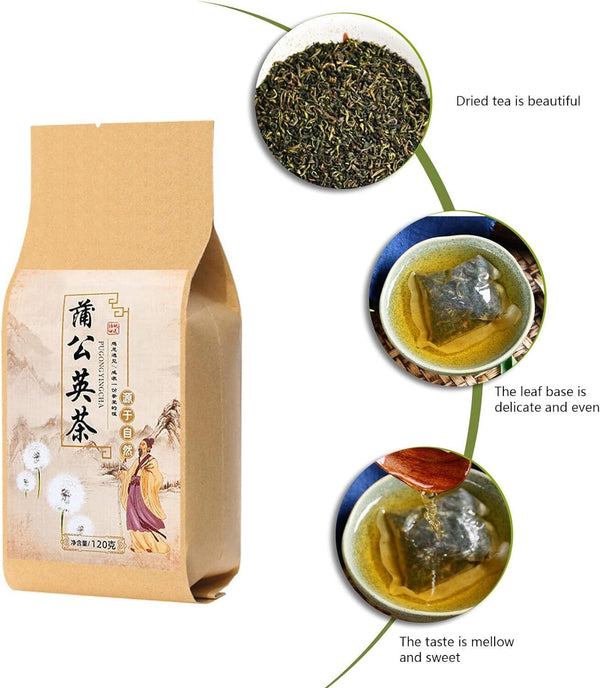 Dandelion Root Tea Portable Chinese Herbal Flowering Tea Bags 120g
